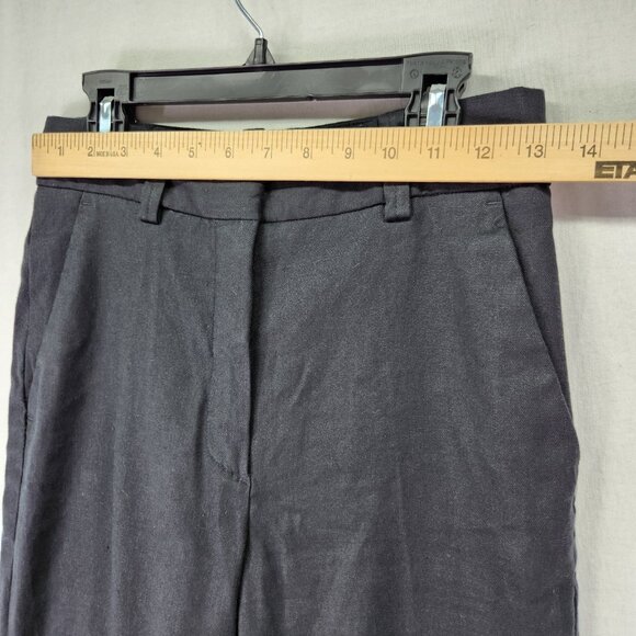 Massimo Dutti Wool Blend Dress Pants Size 2 Straight Leg Pockets - Picture 5 of 13